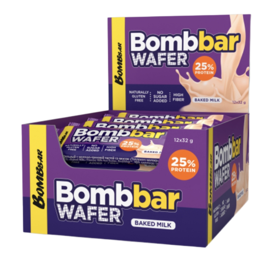 Bombbar Protein Wafer 32g - Топленое молоко