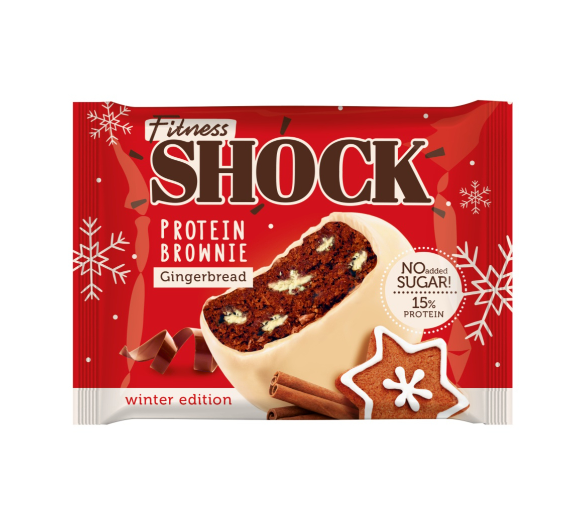 Fitness Shock Protein Brownie 50 g - Имбирный пряник