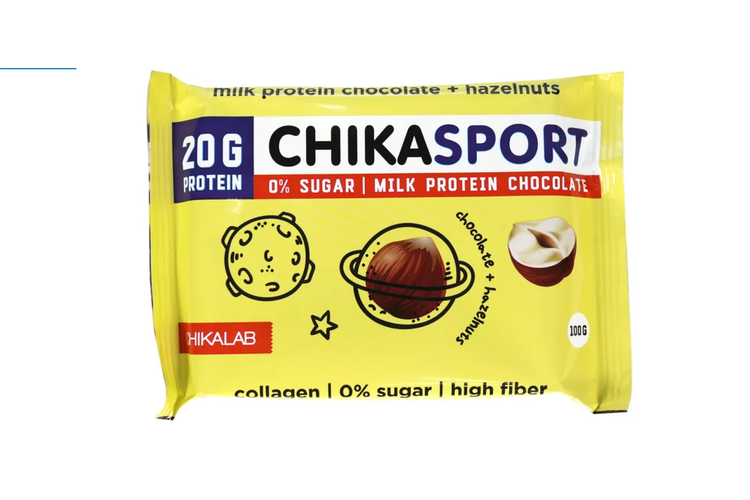 Chika Sport Протеиновый шоколад без сахара 100 гр - Молочный с фундуком