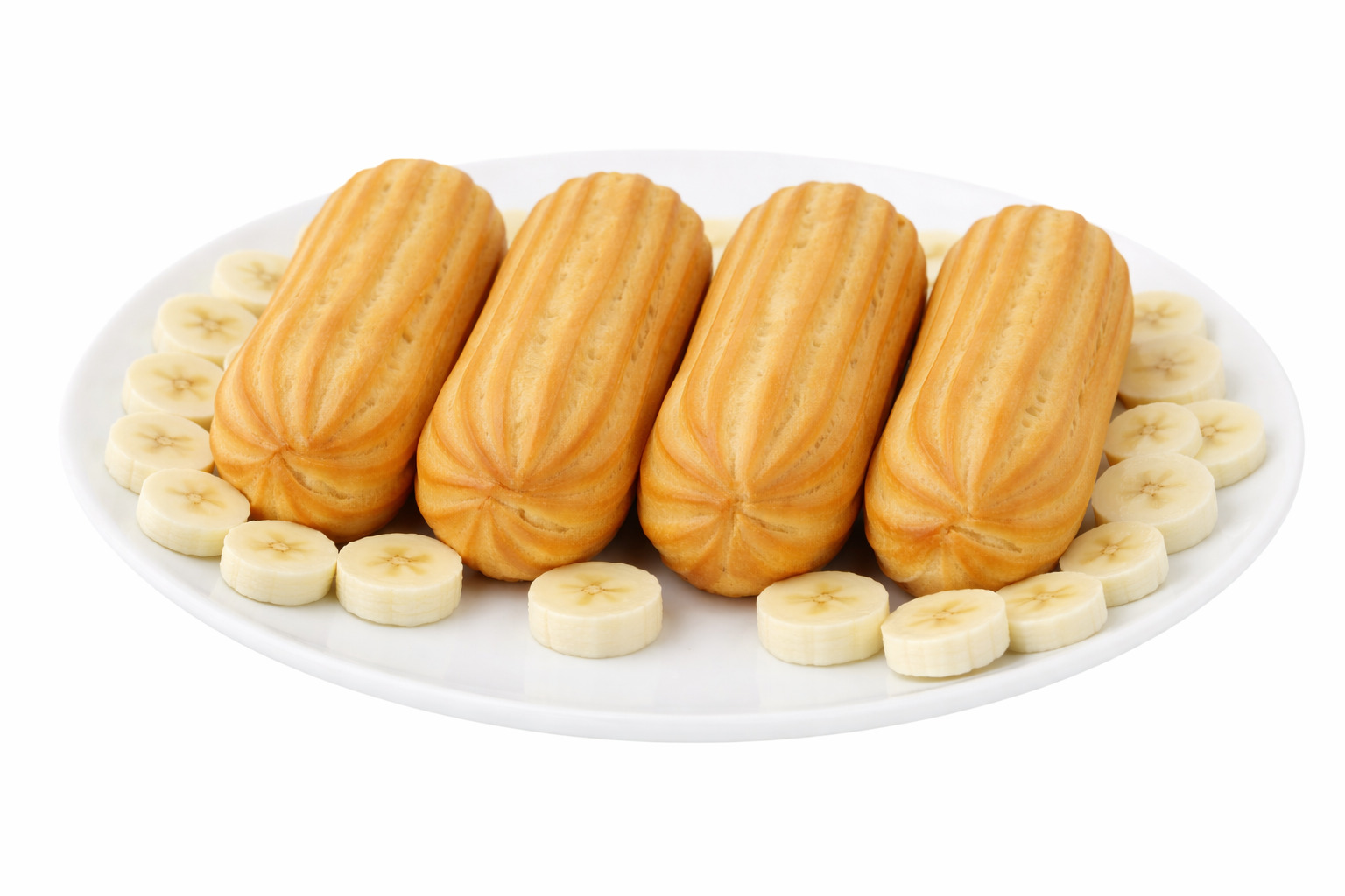 Big Éclair with Cottage Cheese Cream Filling 320g - Banan