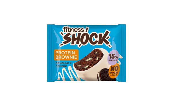 Fitness Shock Protein Brownie 50 g. - Печенье с кремом(Oreo)