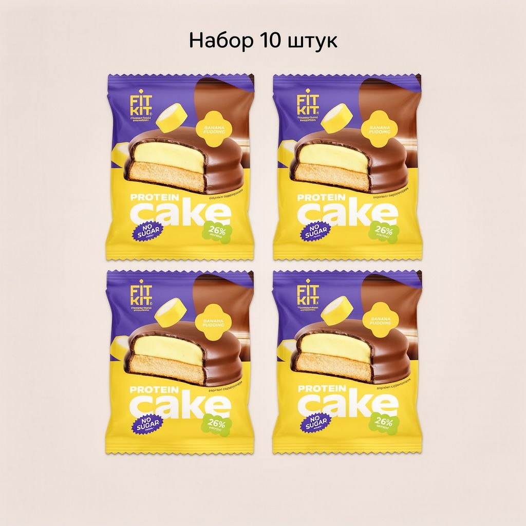 Fit Kit Twisted Protein Cake 50g - Банановый пудинг