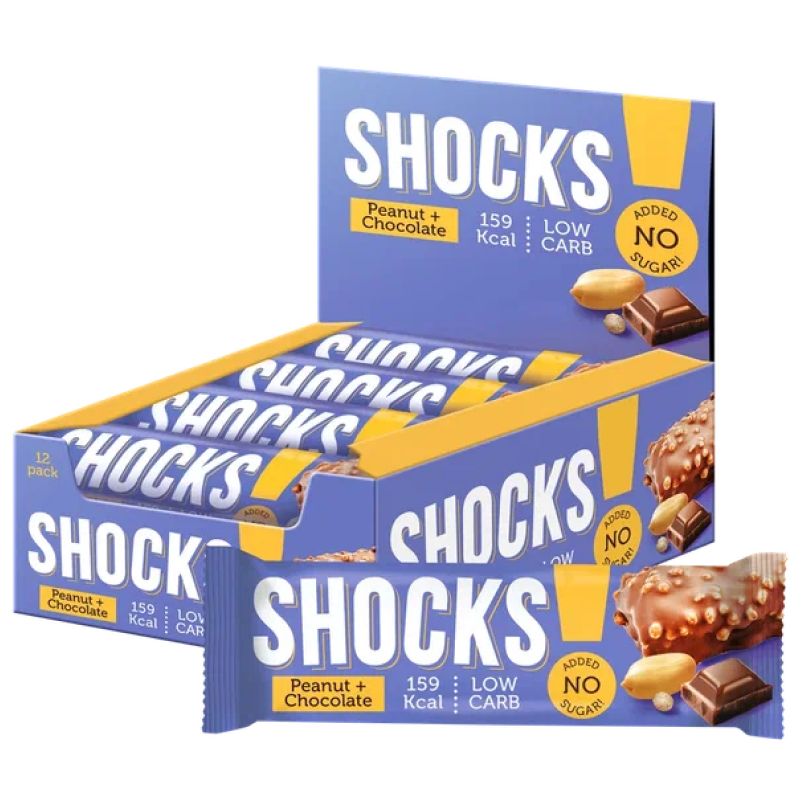 Fitnes Shock Shocks 35g - Шоколад-арахис