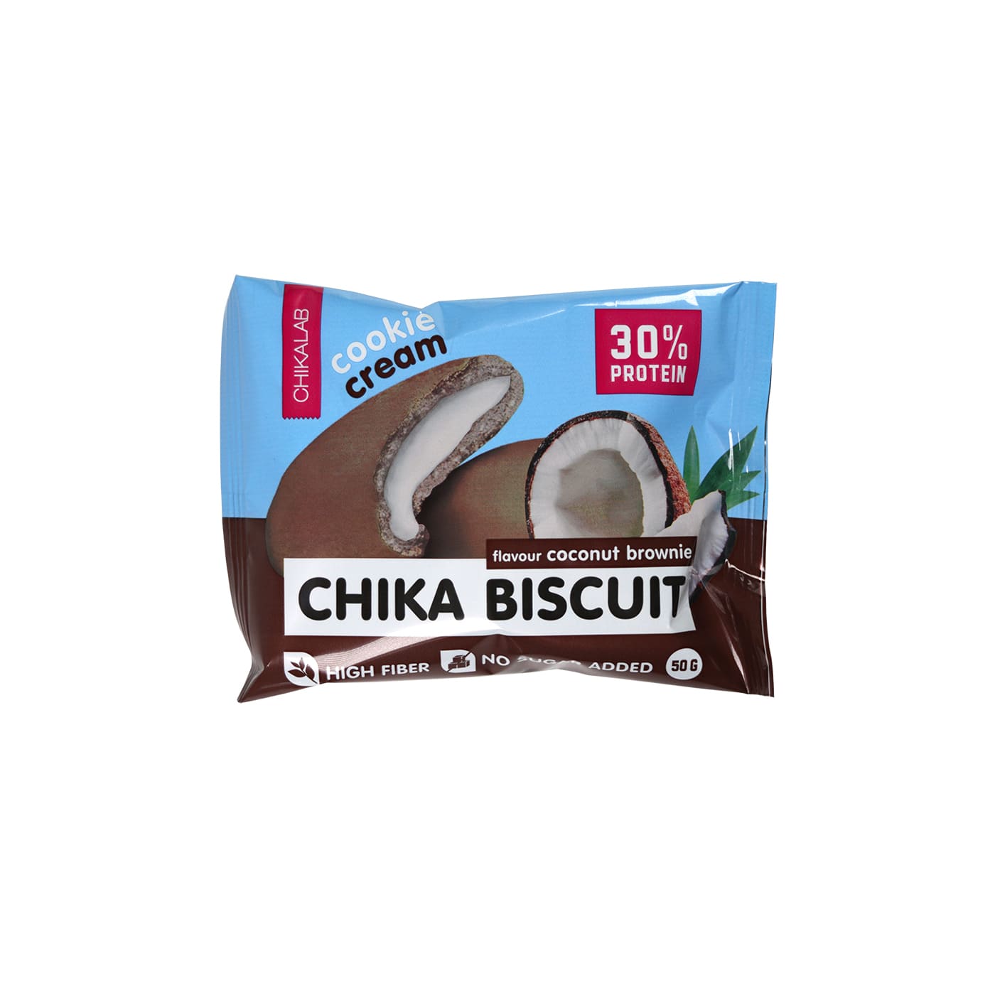 Бисквитное печенье Chikalab  50 г - Кокосовый брауни