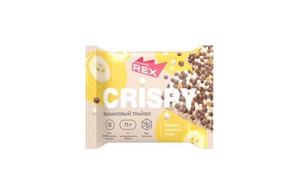 Protein Rex Crispy  55 g - Banan trayfl