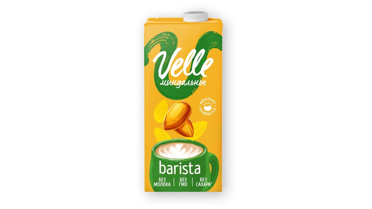 VELLE Растительное молоко BARISTA 1 Л - Миндальное