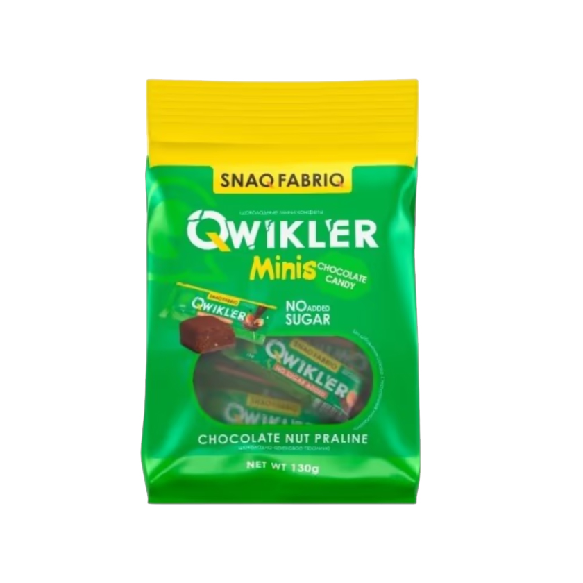 Qwikler konfetləri, 130 qr. Snaq Fabriq - Şokoladlı-qozlu pralin