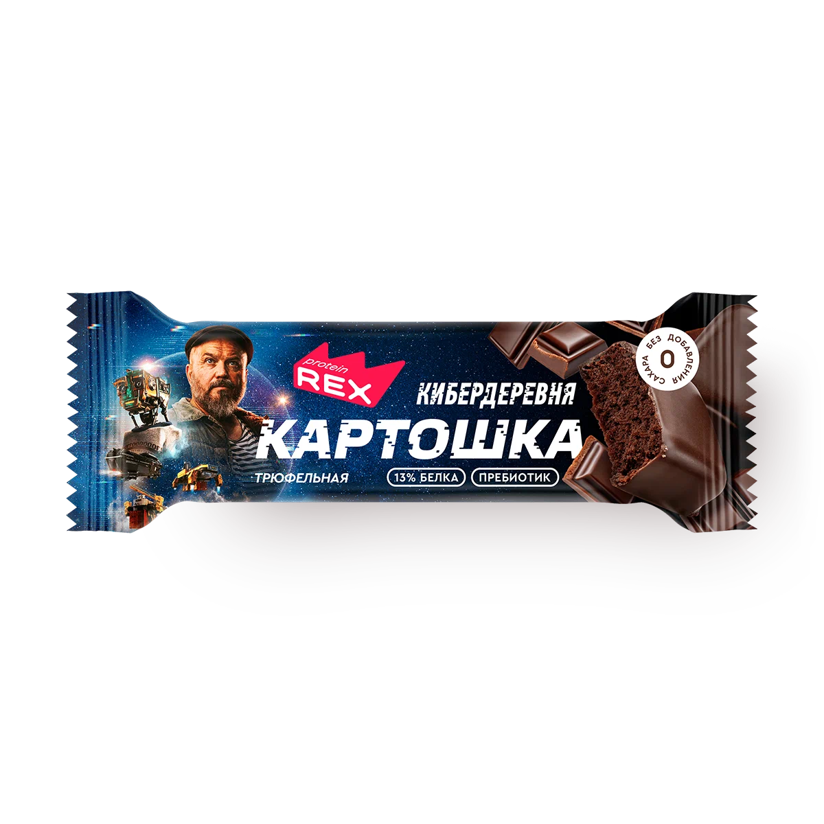 Батончик без сахара "Картошка",   40 гр.  Protein Rex - Марципан