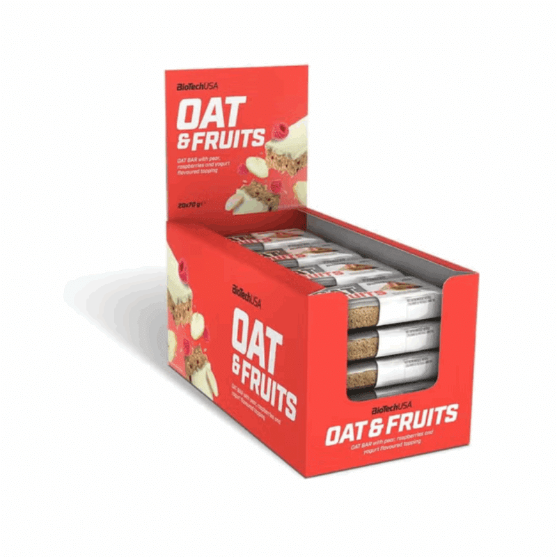 Biotech USA  Oat and Fruit Bar 70 g - Armud-moruq yoqurt
