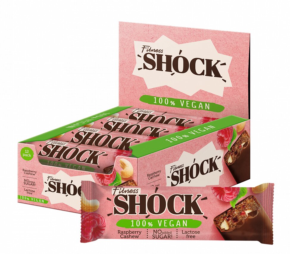 Fitness Shock Vegan 45g - Малина