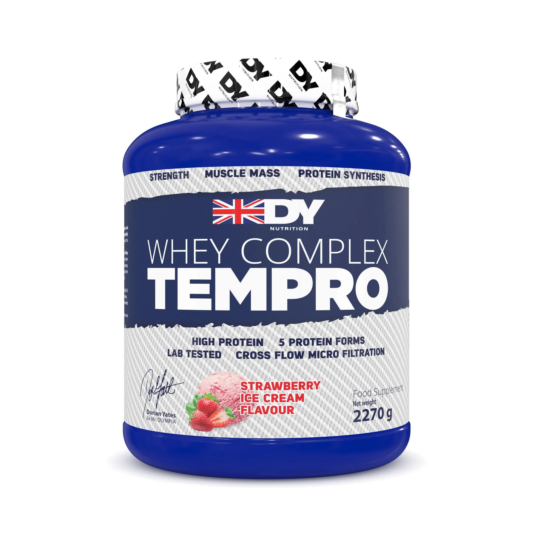 DY Nutrition Tempro Whey Complex 2270 g - Çiyələk