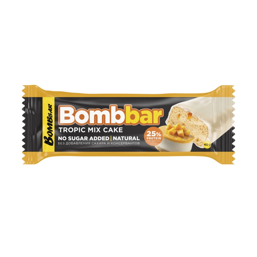 Bombbar  Protein Chocolate bar  40 g - Badamlı-kokoslu tort