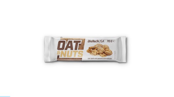 Biotech USA Oat and Nuts Bar 70 g - Pekan qozu