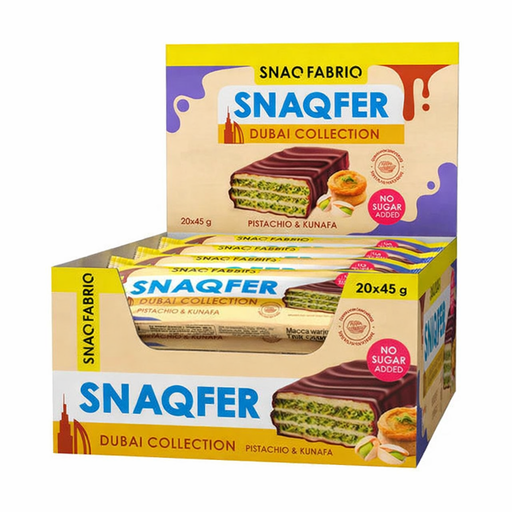 Snaqfer No Sugar Bar Dubai 45 g - Püstə Künəfə