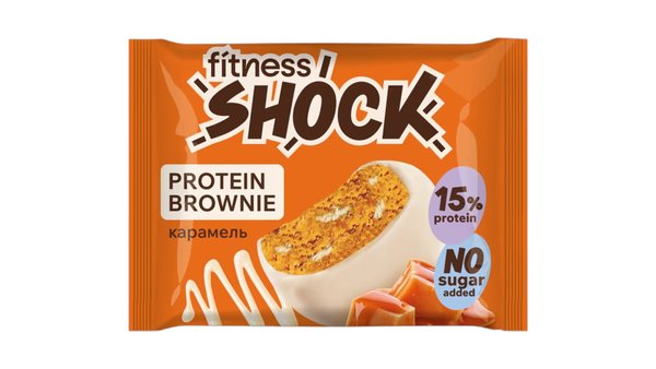 Fitness Shock Protein Brownie 50 g - Карамель