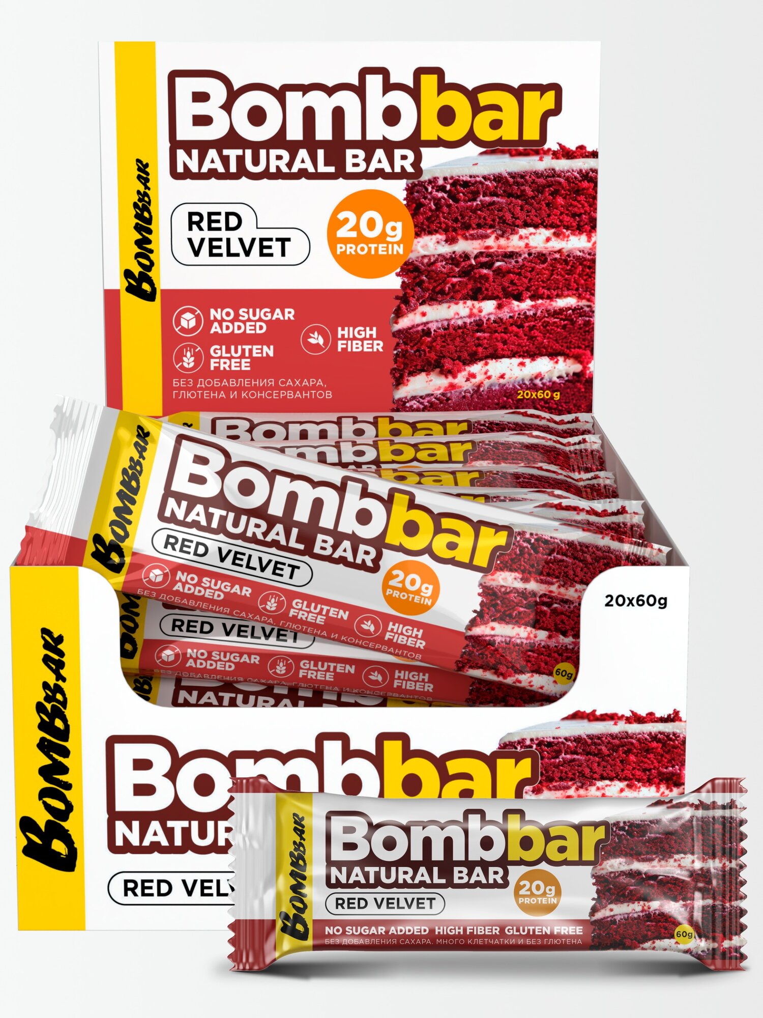Bombbar Protein Bar 60g - Red Velvet