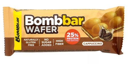 Bombbar Protein Wafer 32g - Капучино
