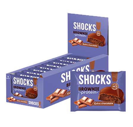 Fitness Shock Protein Brownie 50 g - Şokoladlı Brauni