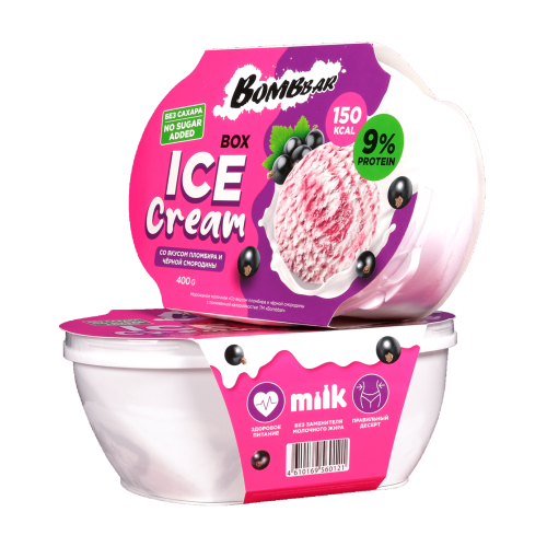 BombBar Protein Ice Cream150g - Plombir və qarağat