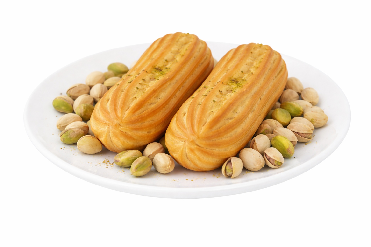 Big Éclair with Cottage Cheese Cream Filling 160g  - Фисташка