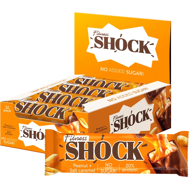 Fitness Shock Protein Bar 50g - Арахис-Солёная карамель