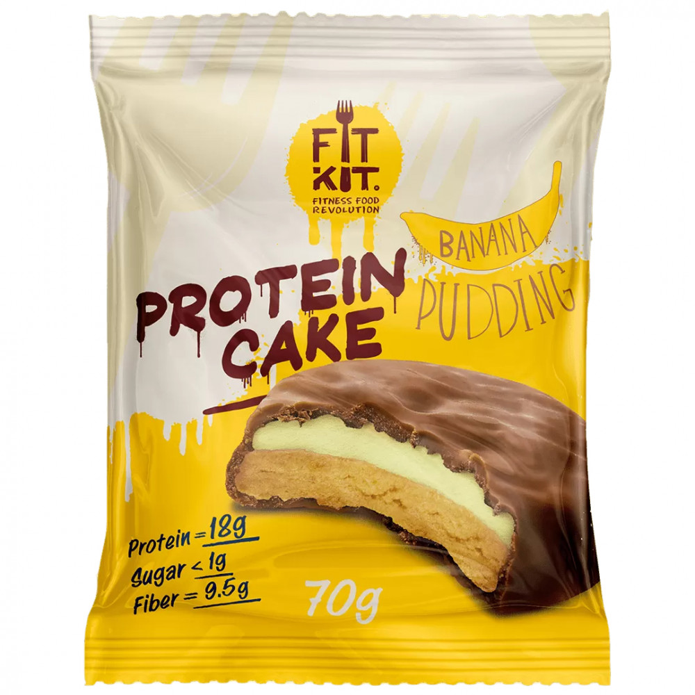 Fit Kit  Protein Cake 70g - Клубника со сливками