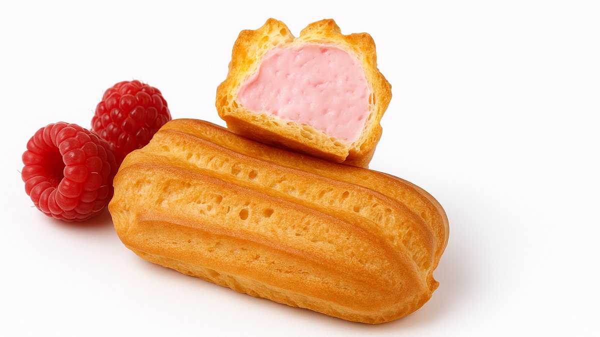 Mini Eclairs with Cottage Cheese Cream Filling 120g - Малина