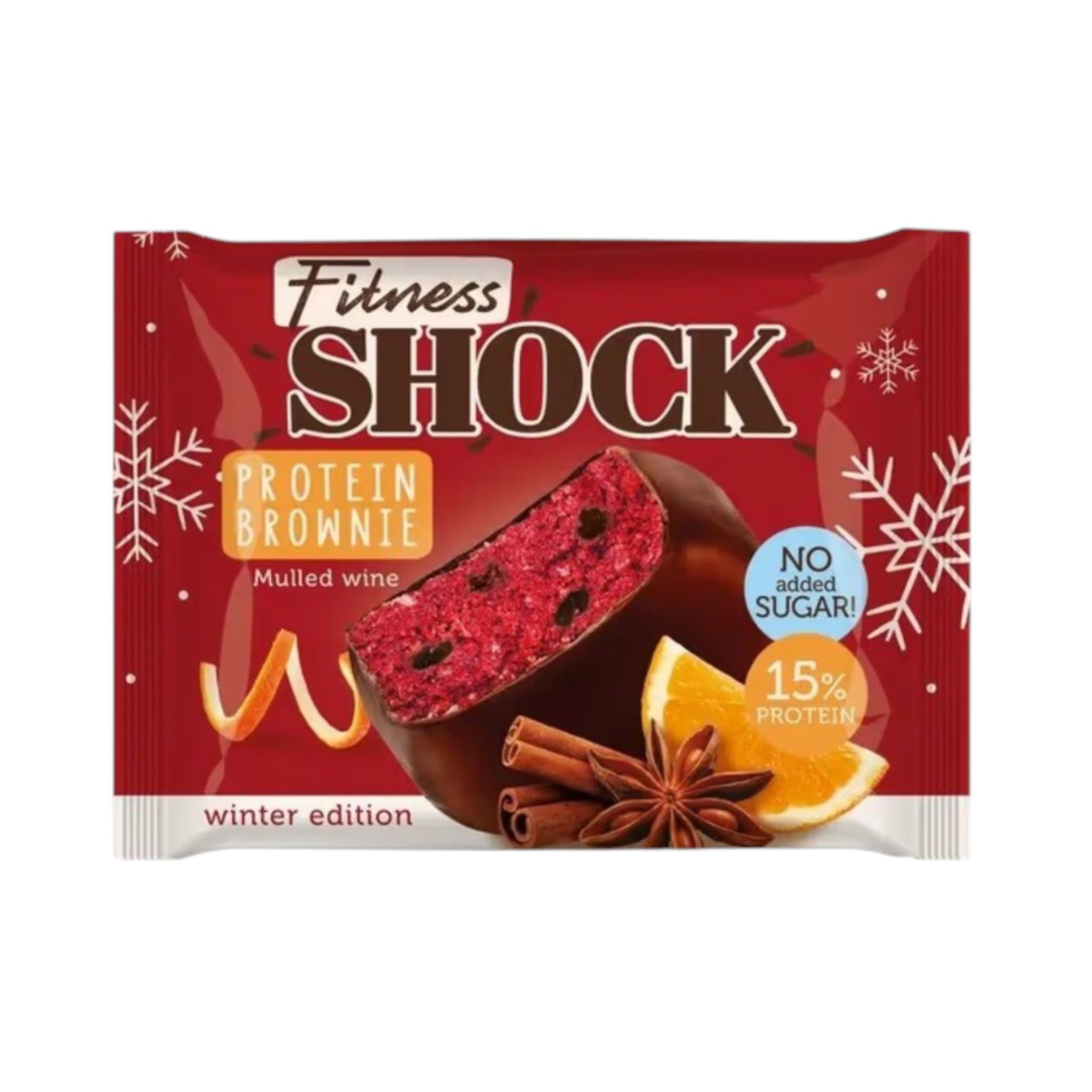 Fitness Shock Protein Brownie 50 g - Глинтвейн