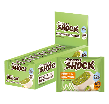 Fitness Shock Protein Brownie 50 g - Фисташка