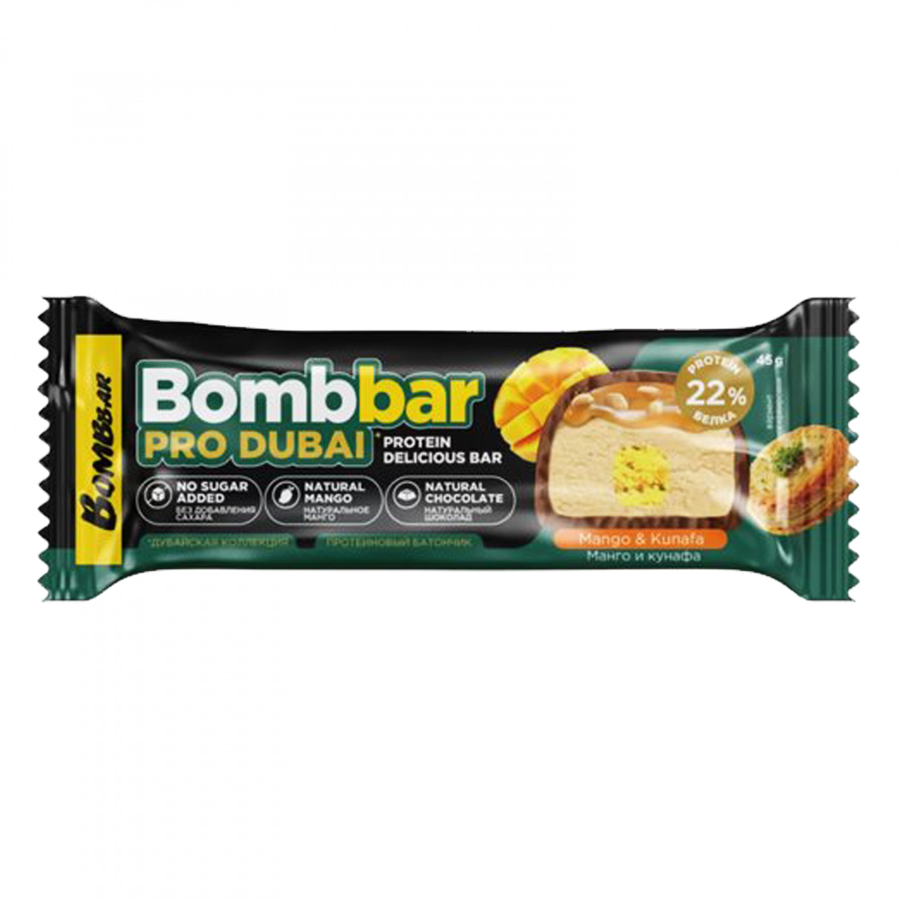 Bombbar Protein bar 45g - Mango və Künəfə