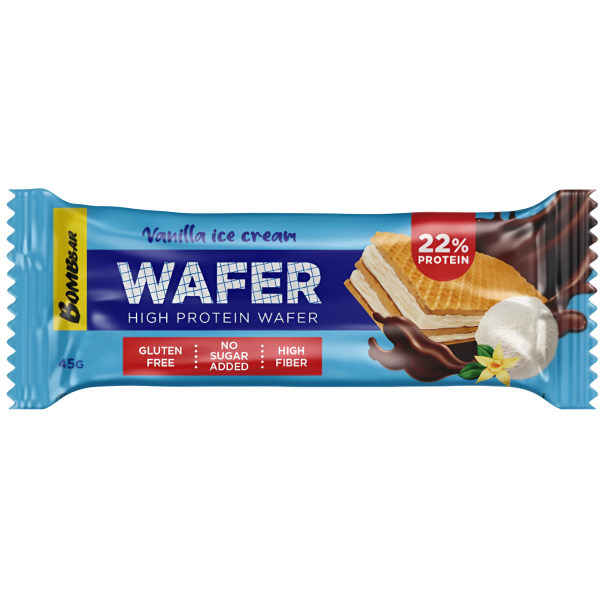 Bombbar Protein Wafer 45 g - Ванильный пломбир в шоколаде
