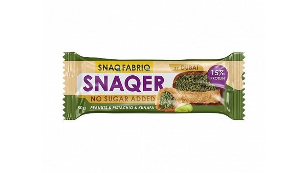 Snaqer No Sugar Bar Dubai 50 g - Арахис-фисташка-кунафа