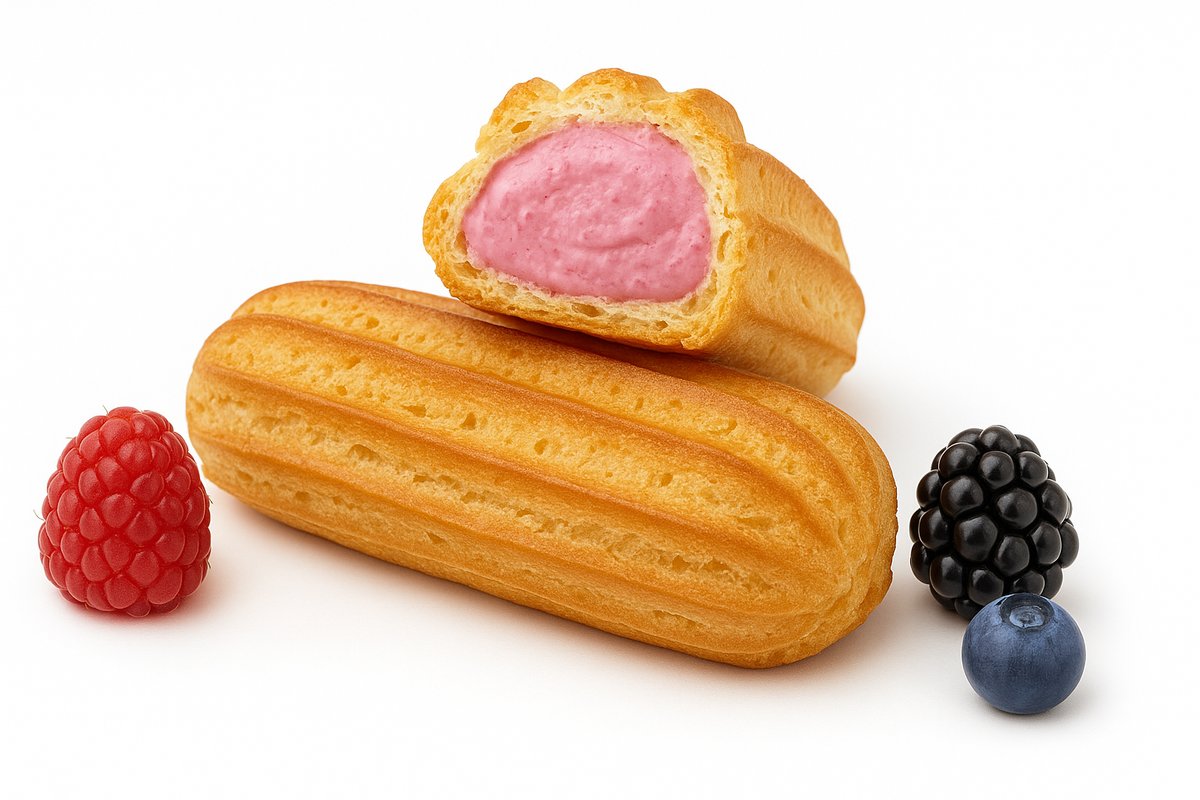 Mini Eclairs with Cottage Cheese Cream Filling 160g - Лесные ягоды