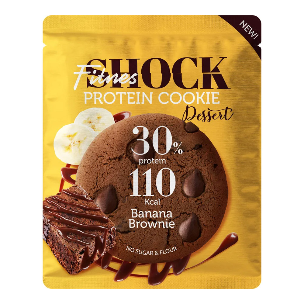 Fitness Shock Protein Cookie Dessert 35g - Bananlı Brauni