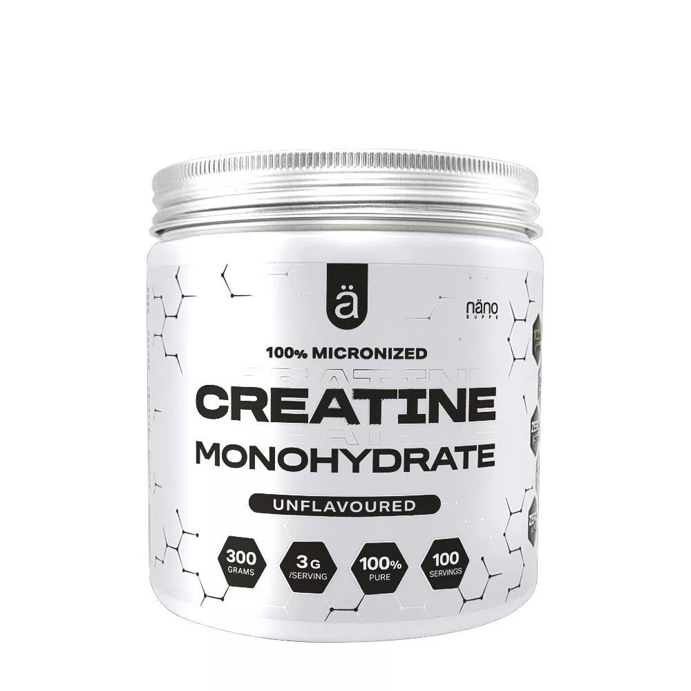 Nanosupps 100% Micronized Creatine Monohydrate 300g - Dadsız