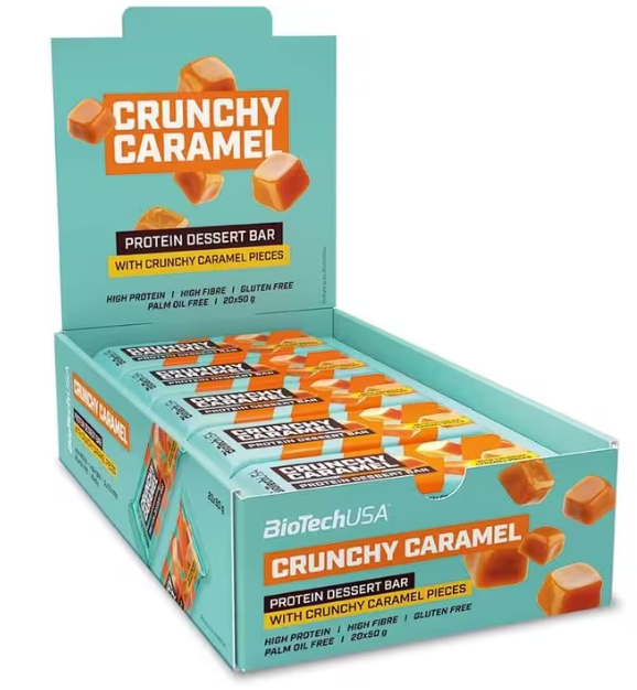 Biotech USA Dessert Protein Bar 50 g  - Хрустящая карамель
