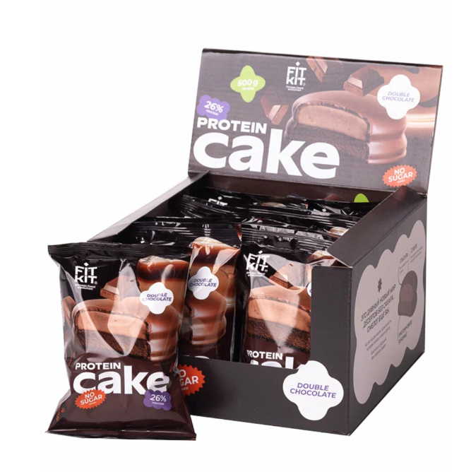 Fit Kit Protein Cake 50g - Двойной шоколад