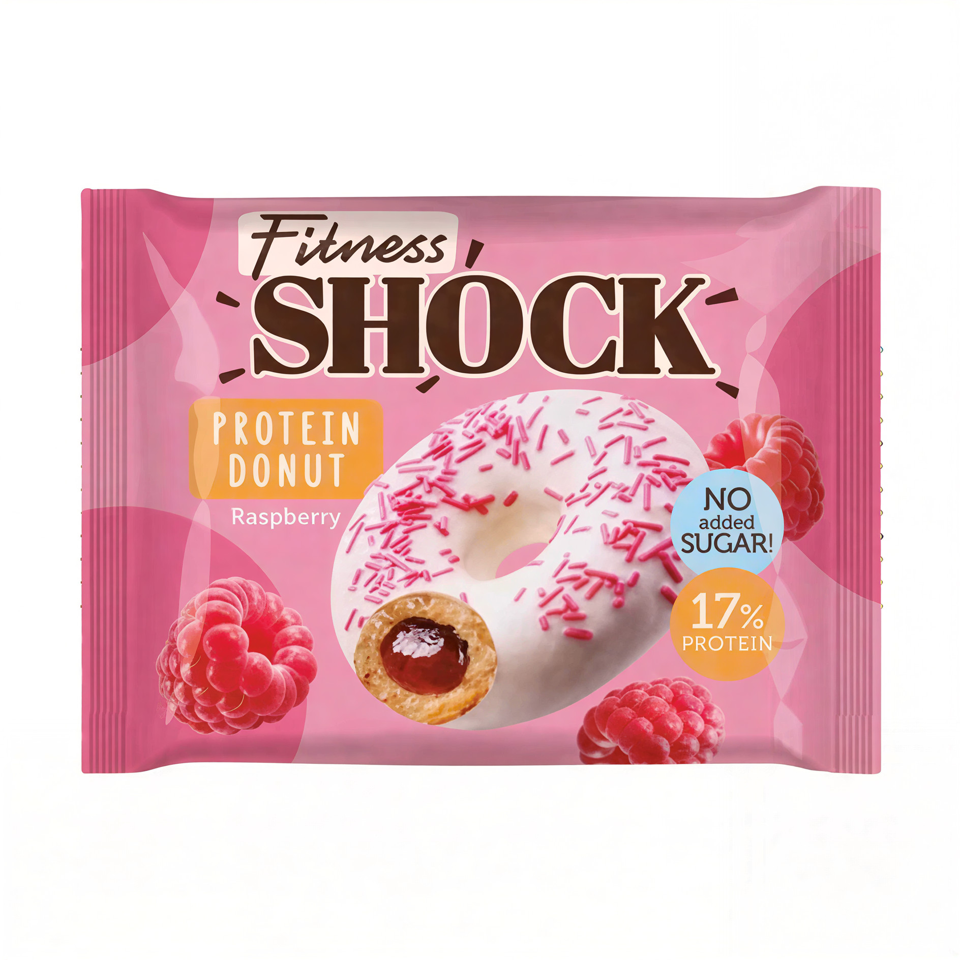 Протеиновый пончик Fitness Shock 70 гр - Малина