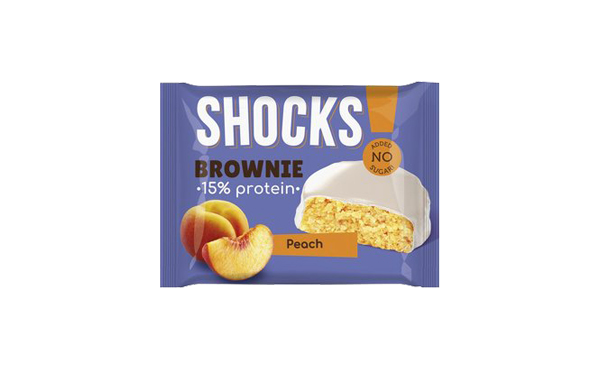 Fitness Shock Protein Brownie 50 g - Персик