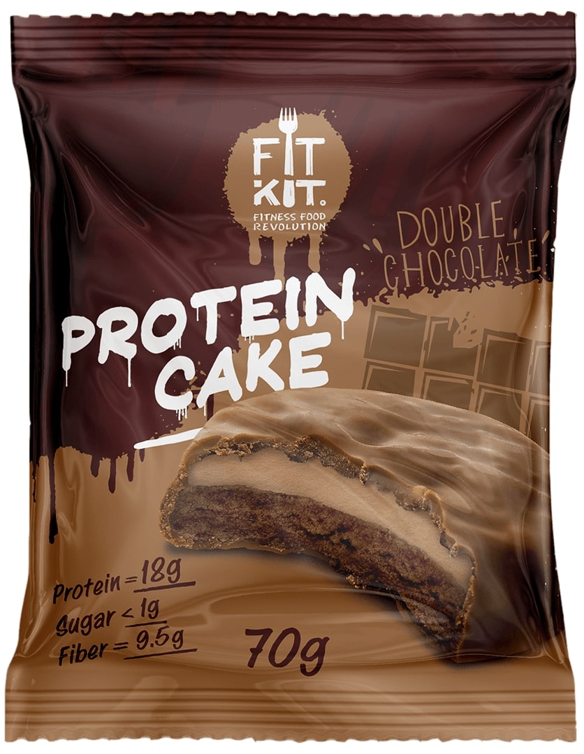 Fit Kit  Protein Cake 70g - Клубника со сливками