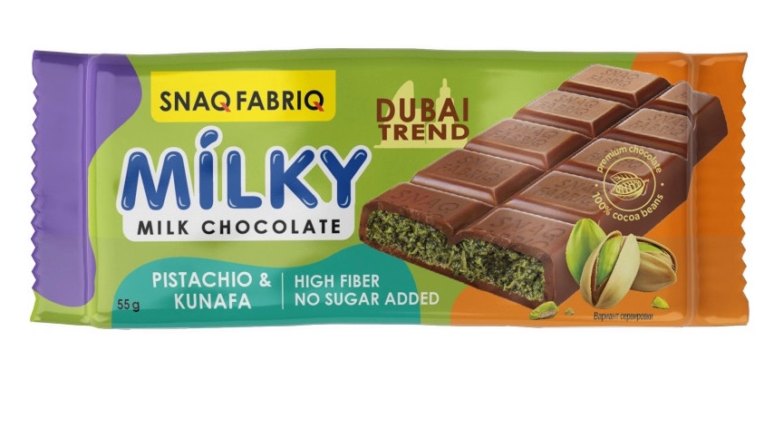 Snaq Fabriq Milky Dubai 34g  - Фисташка Кунафа