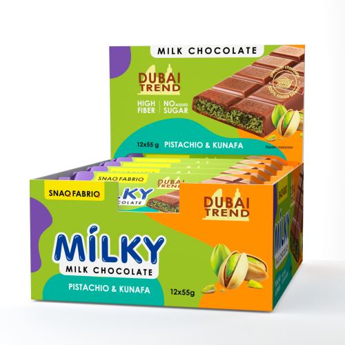 Snaq Fabriq Milky Dubai 55g  - Фисташка Кунафа