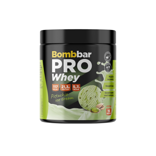 Bombbar Pro Whey - Фисташковое Мороженое 450 г