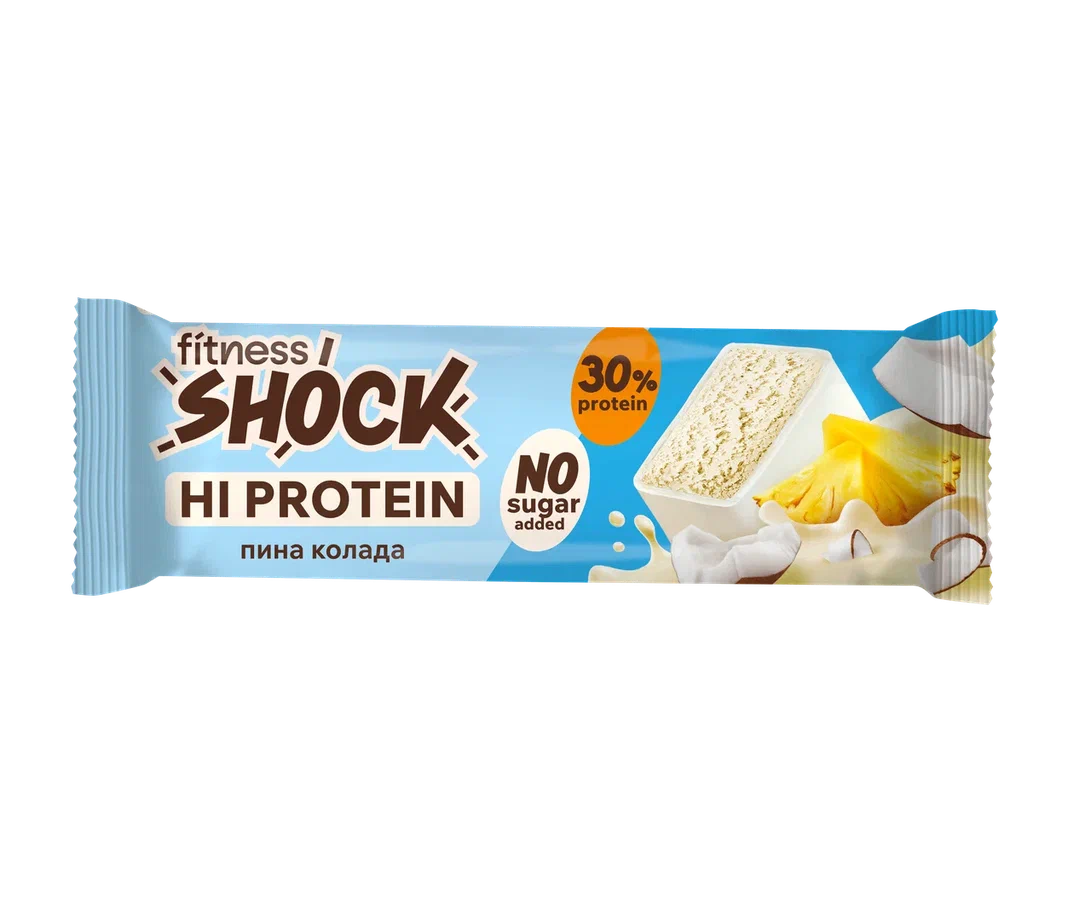 Fitness Shock HiProtein Bar with Collagen 40g - Пина колада