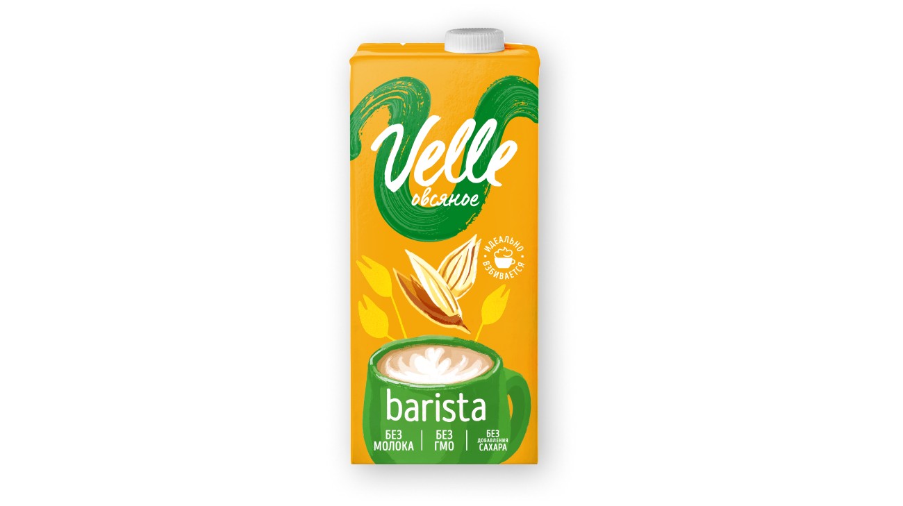 VELLE Растительное молоко BARISTA 1 Л - Овсяное