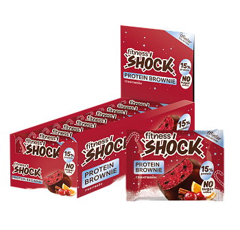 Fitness Shock Protein Brownie 50 g - Qlintveyn
