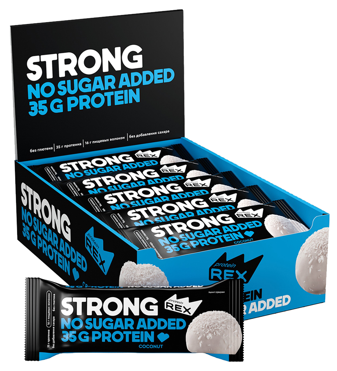 Protein Rex STRONG  ( 35 g Protein) 100g. - Кокос
