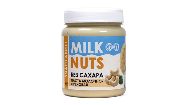 Snaq Fabriq Milk Nuts 250g - Молочная паста с кешью