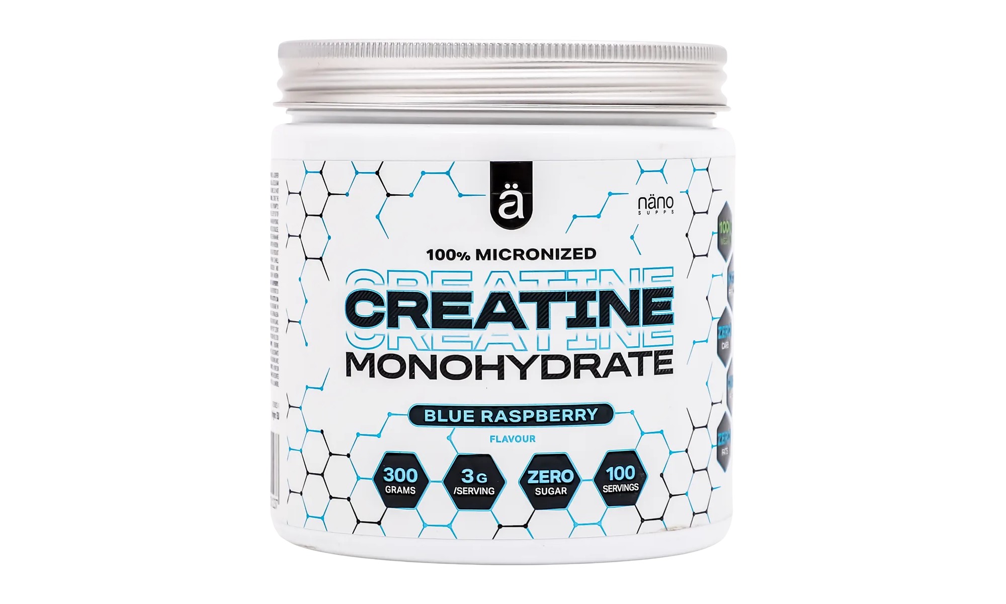Nanosupps 100% Micronized Creatine Monohydrate 300g - Moruq