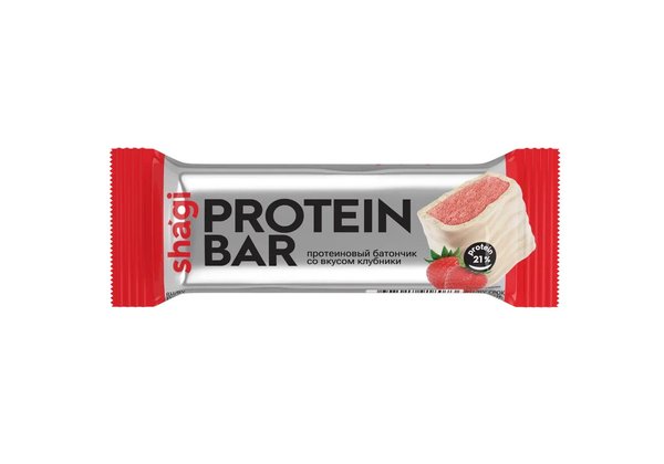  Protein Rex Shagi Protein Bar 40 g  - Клубника